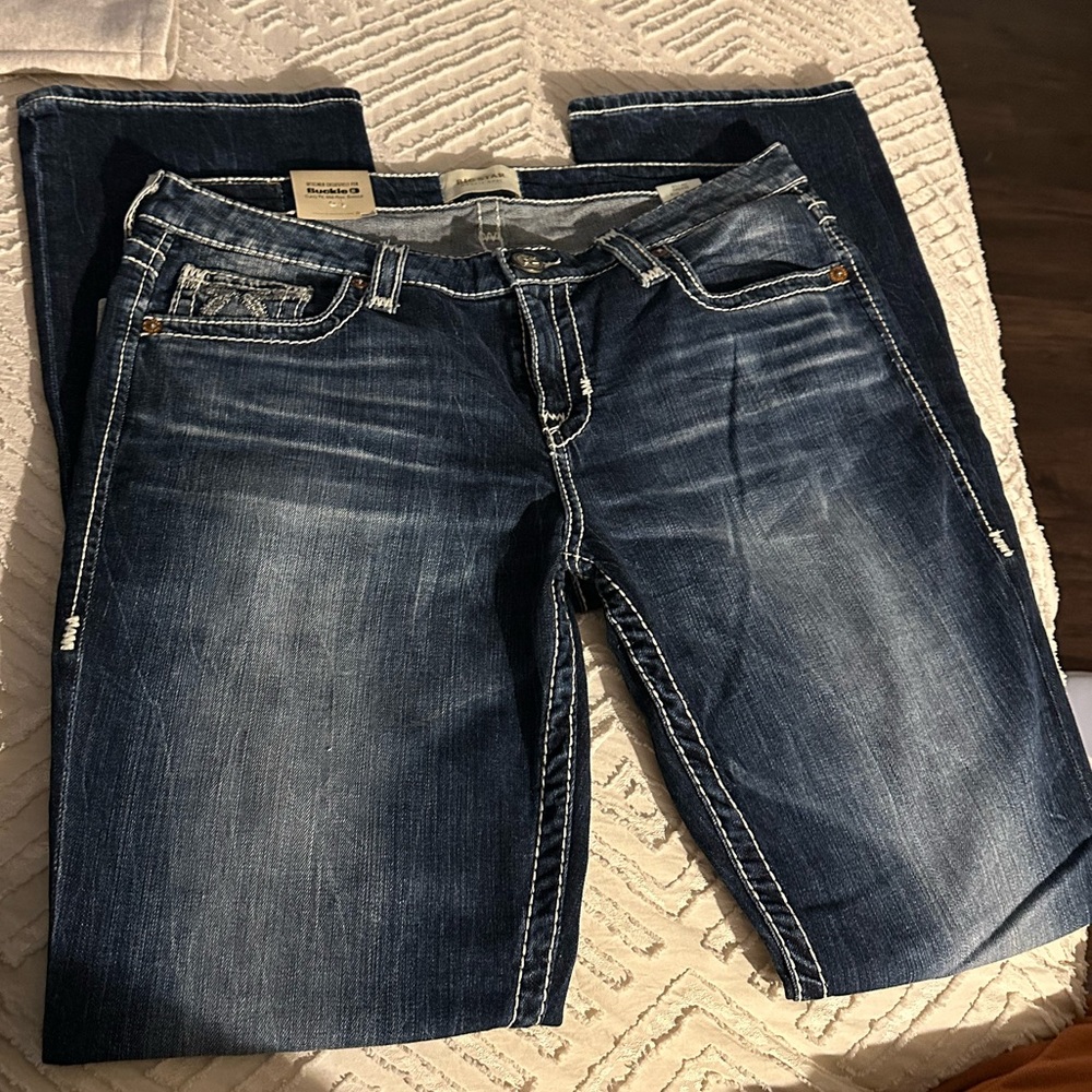 Buckle boot cut jeans big star